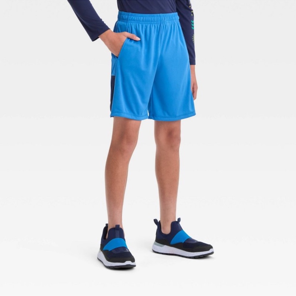 All in Motion Boys Training Shorts - Blue, XS (4/5)